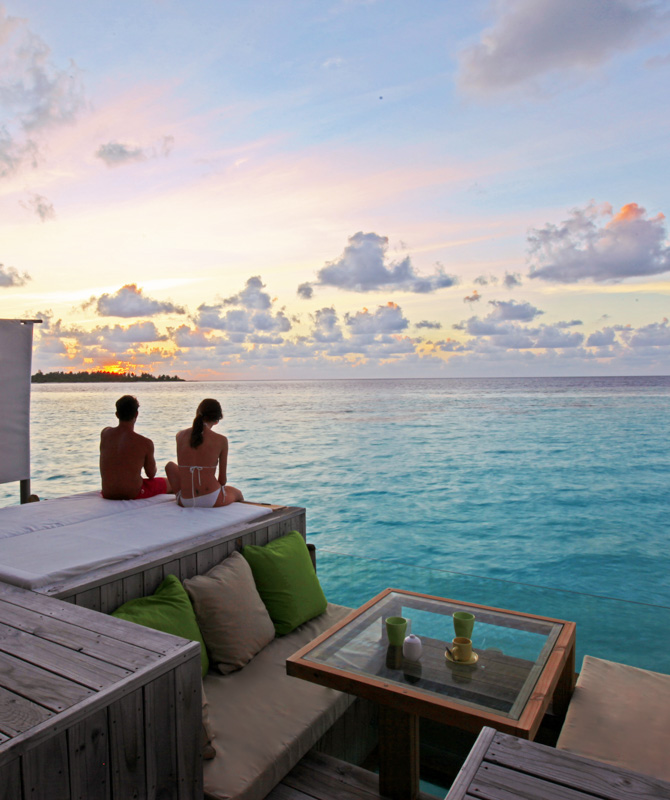 Sunset Laamu Water Villa