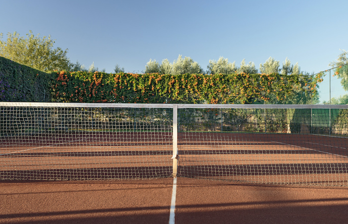 Clay tennis courts