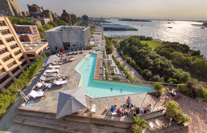 Rooftop pool