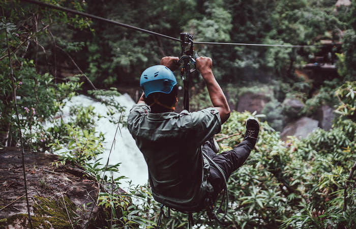 Ziplining