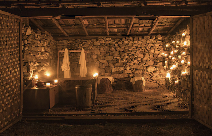 Village Hot Stone Bath with a View