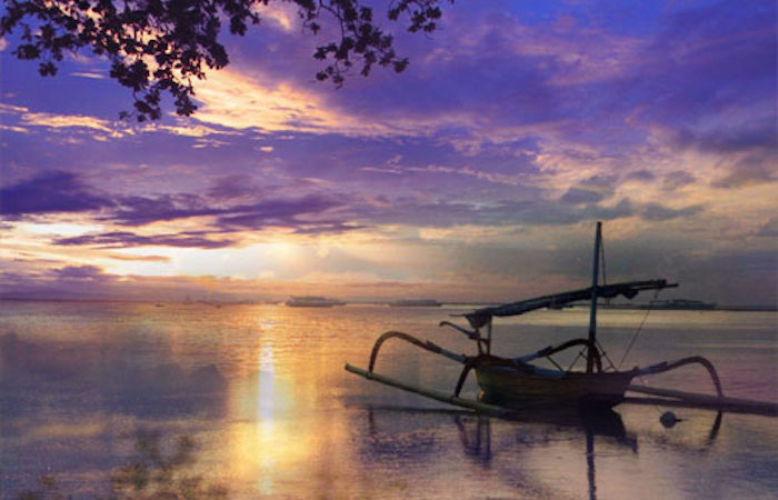 Jimbaran Beach at Sunset